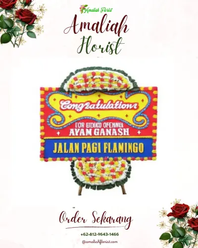 Bunga Papan Congratulation di Pinggan